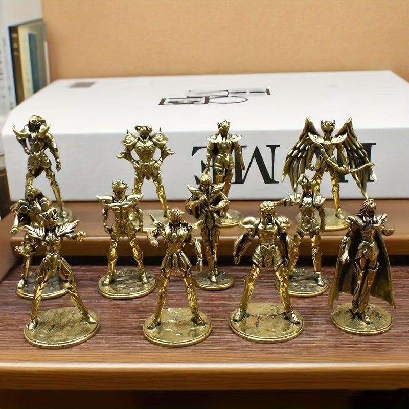Brass Collectible Figurine Capricorn Vintage Zodiac Sign Statue Desktop Home Decor Bookshelf Living Room Bedroom Display For Model Enthusiasts And Collectors - Image 2