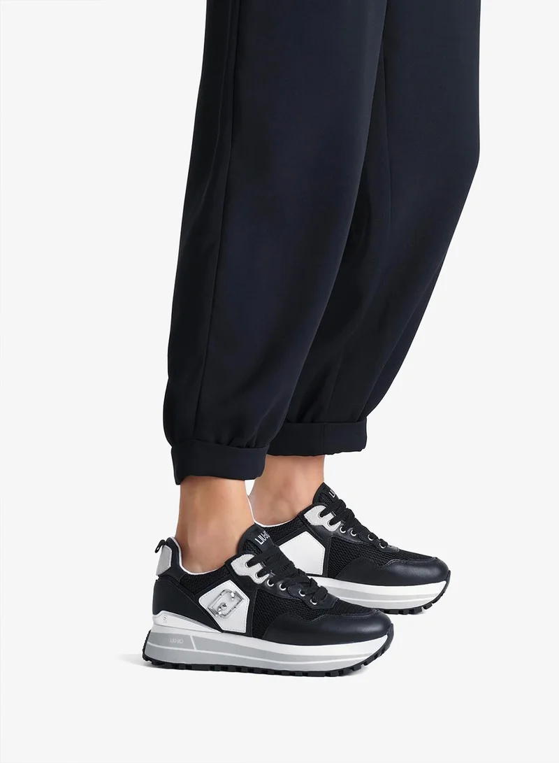 ليو جو سنيكرز جلد وشبكة بمنصة