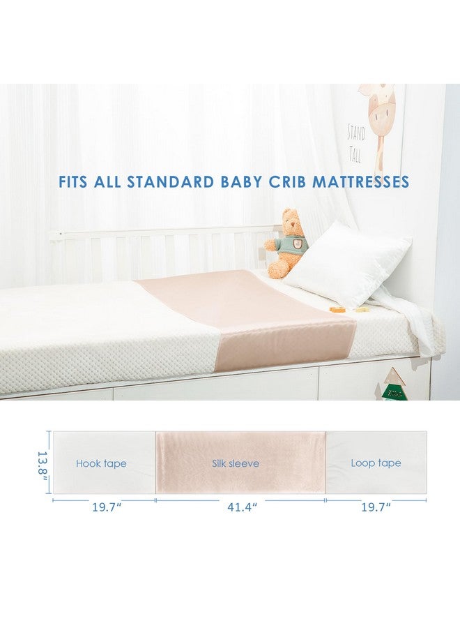 PROMEED 100% Mulberry Silk Crib Sleeve for Baby Hair Loss Prevention, Premium 23 Momme Natural Silk Bassinet Slip for Bassinets/Cradles/Cots/Cribs (Champagne) - Image 5
