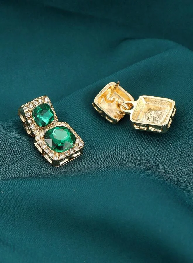 Take Two Take Two Embellished Square Earrings