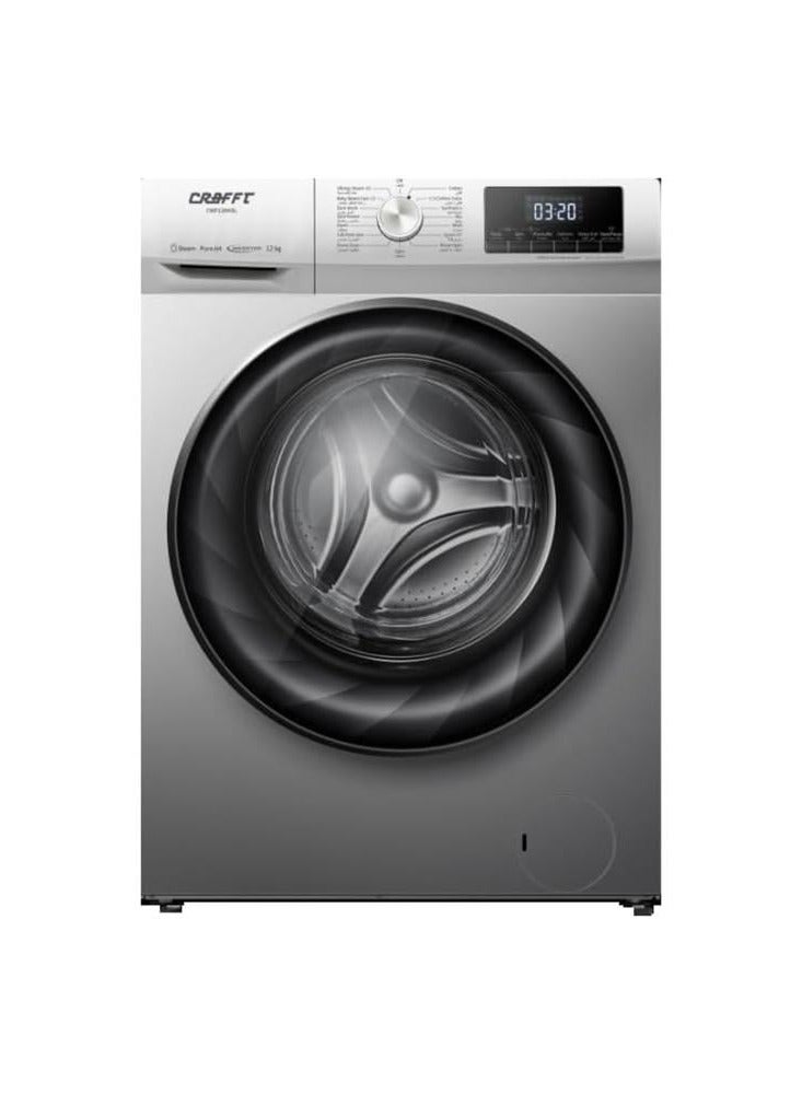 Craft Automatic Front Load Washing Machine, 12 kg, 80% Drying, 15 Programs, Silver - CWF120HSL - Image 1