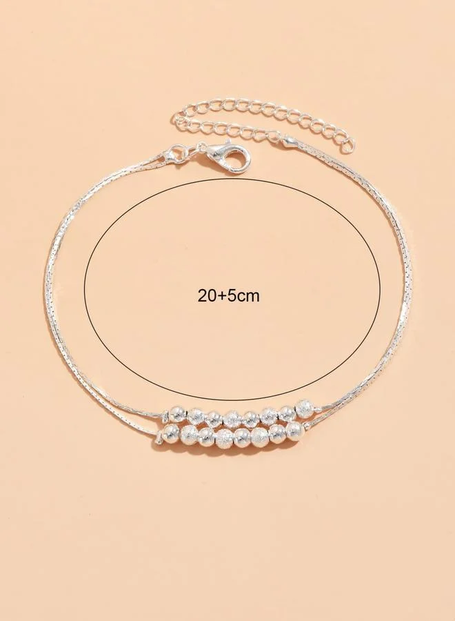 Take Two  Dual Chain Beaded Anklet for Women | Best Price UAE