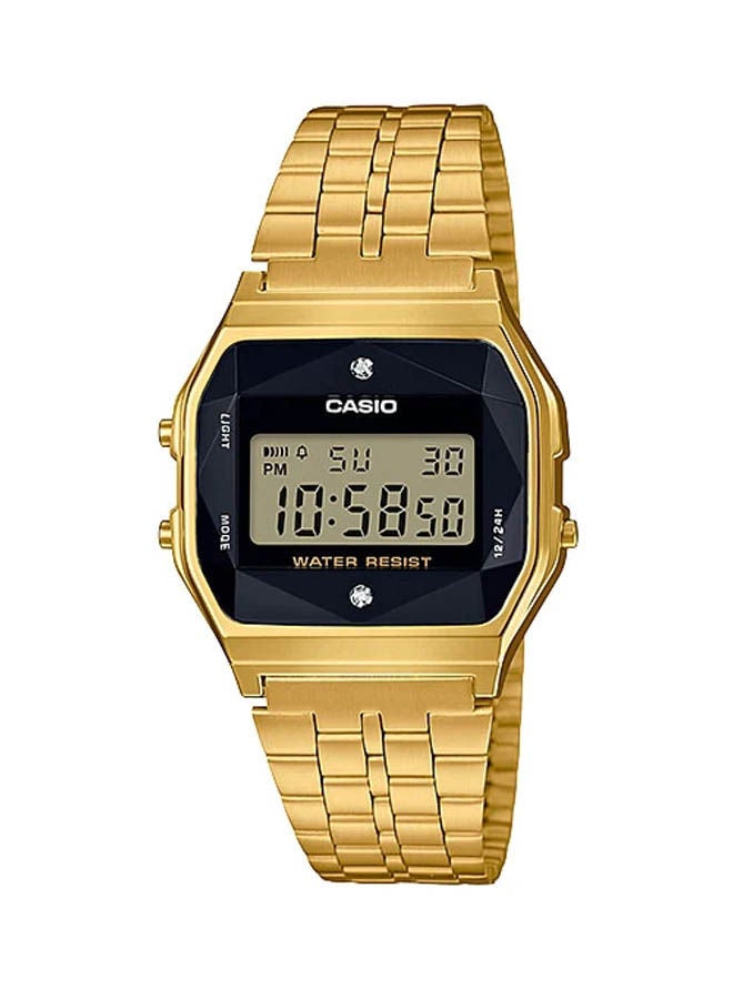 CASIO Stainless Steel Digital Watch A159WGED-1DF - Image 1
