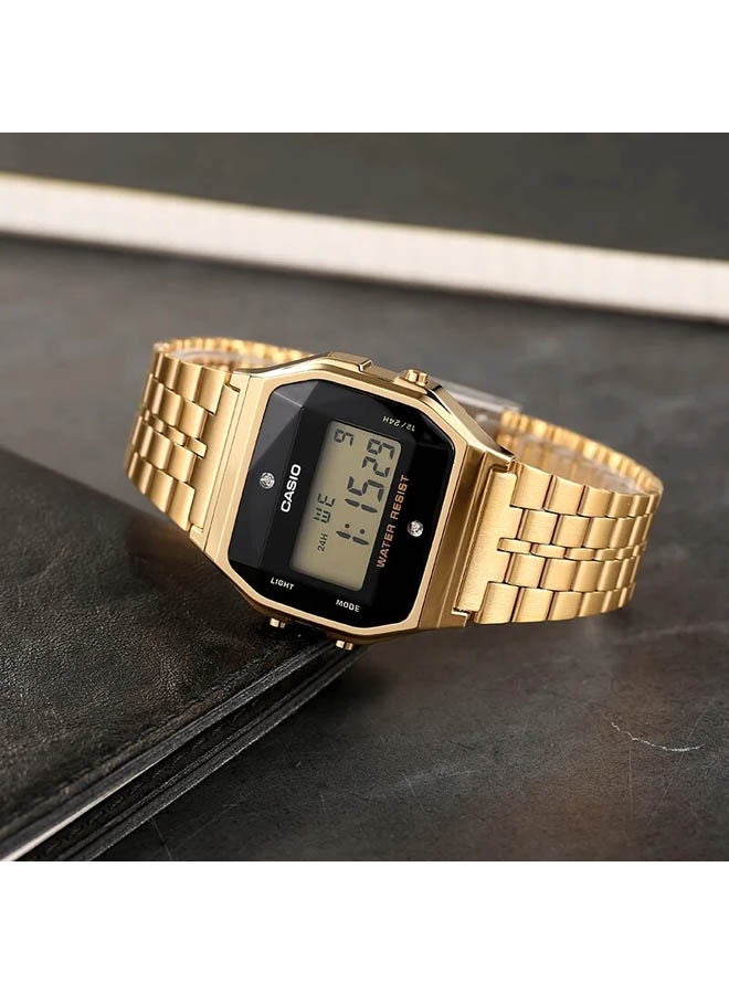 CASIO Stainless Steel Digital Watch A159WGED-1DF - Image 2