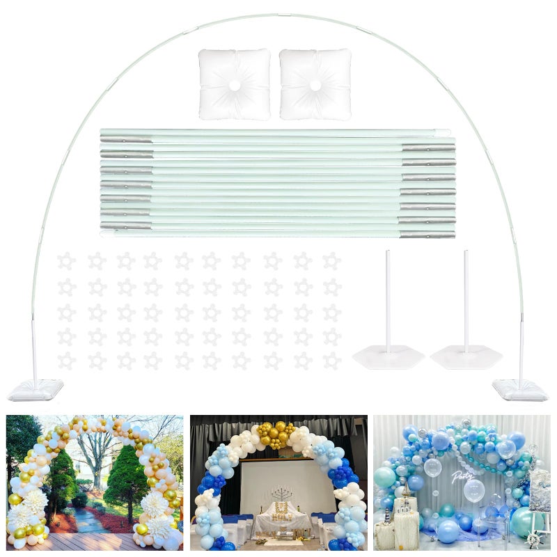 TEKXYZ Balloon Arch Stand Kit, 10FT Wide & 7.5FT High Adjustable Balloon Arch Frame, Ideal For Party Decorations, Not Include Balloons - Image 1
