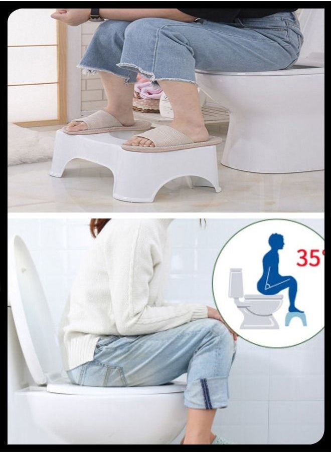 Toshionics - Portable Comfortable Sturdy Squat Footstep Stool for Aid For Children Pregnant Women Adults Non Slip Fit All Western Toilet - Image 1