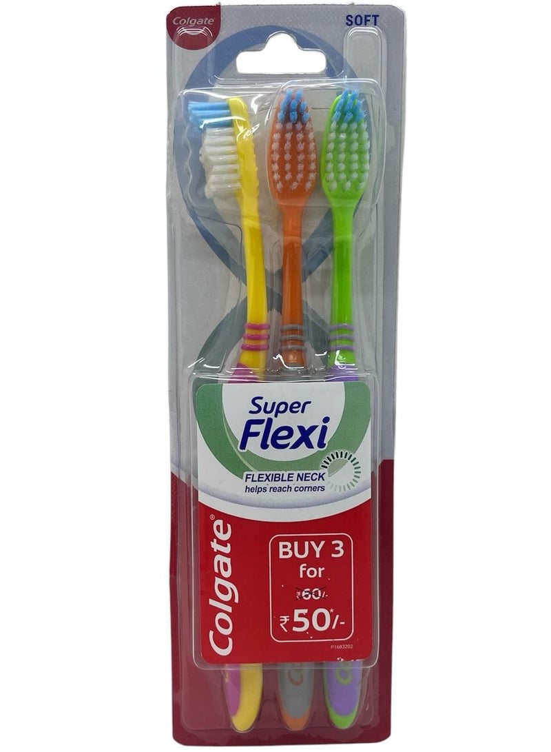 كولجيت بورش سوبر فليكسي 3 قطع