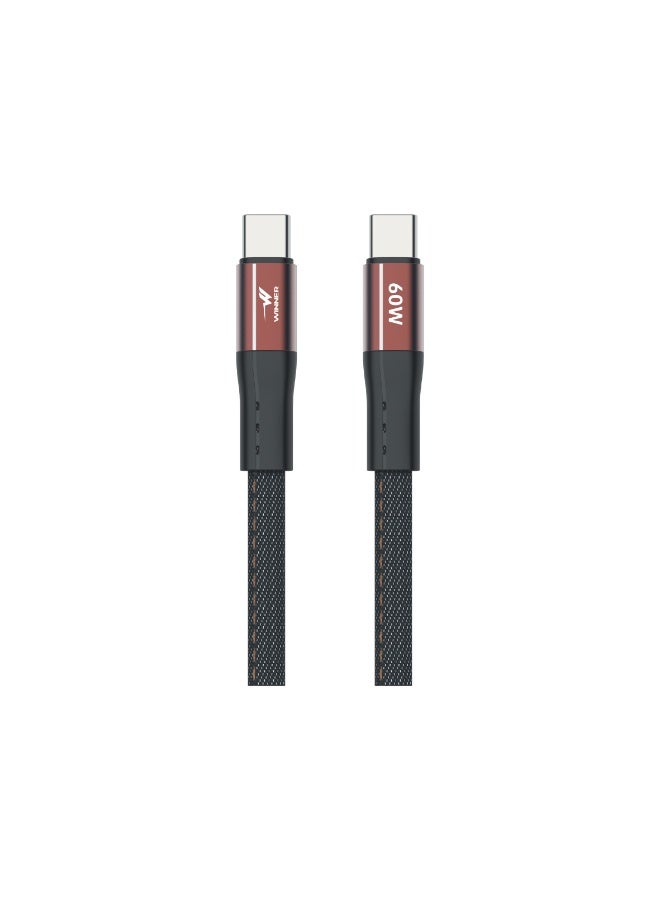 WE WINNER Type C to Type C cable 60 watts 1.2 meters - Image 1