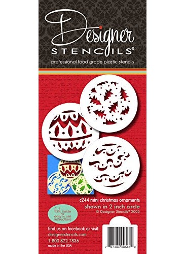 Designer Stencils Mini Christmas Balls Cookie Stencils by Designer Stencils  - Image 4