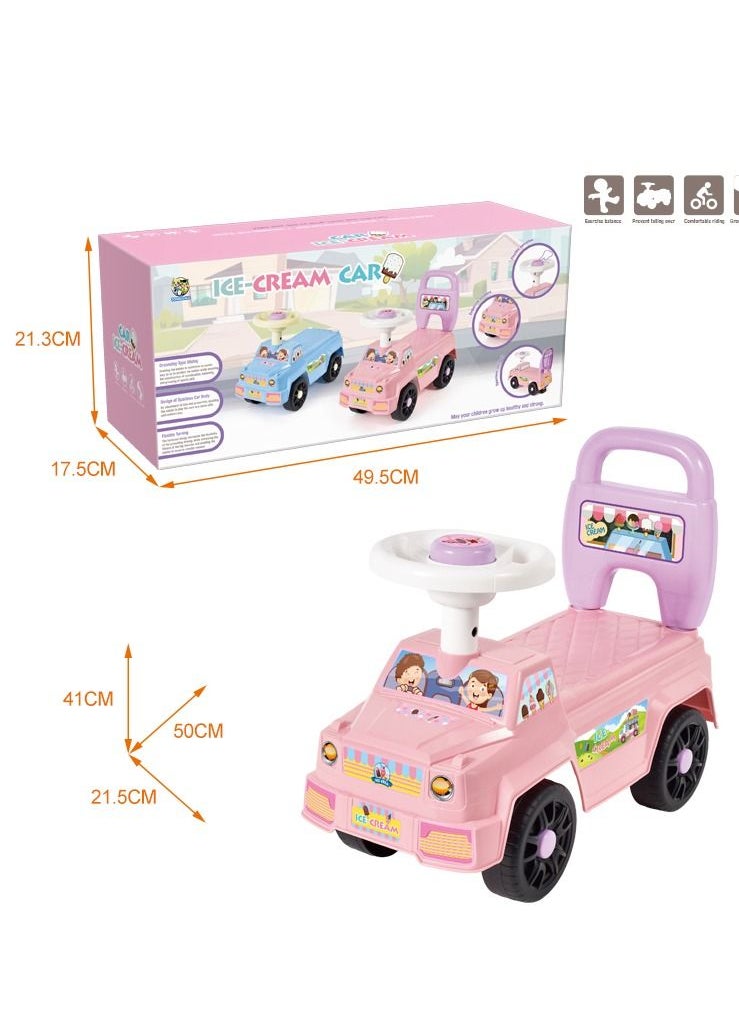 QUNXING Children's Ride-on Car Containing a Horn on The Steering Wheel and a Backrest  - Image 3