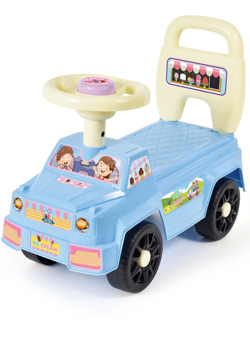 QUNXING Children's Ride-on Car Containing a Horn on The Steering Wheel and a Backrest  - Image 2