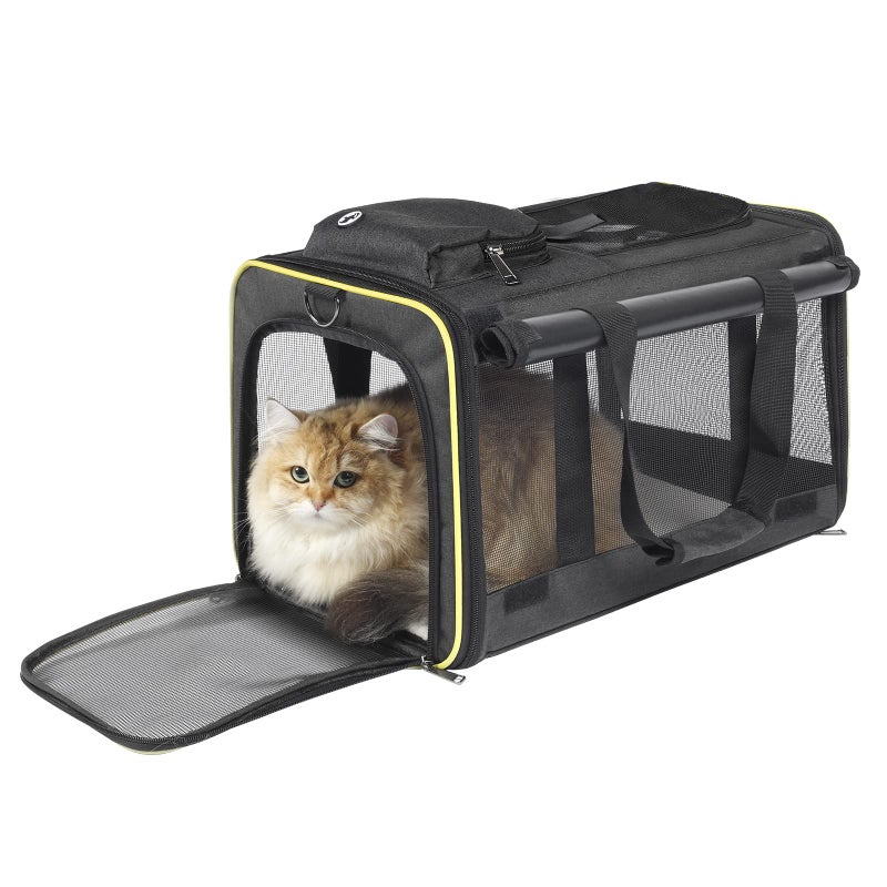 GAPZER Cat Carriers for Large Cats 20 lbs+ Soft Pet Carrier for Small Dog/Durable 2 Kitty Travel Bag/Medium Big Cats Puppy 15 Pounds/Softside Cat Carrier Large - Image 2