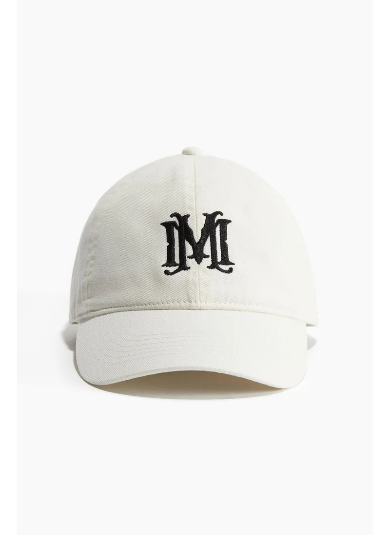 H&M Embroidered-motif twill cap