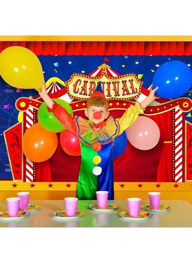 Breling - Big Circus Theme Party Decorations Carnival Circus Tent Backdrop Party Decorations Carnival Banner for Kids Birthday Party Decorations Supplies, 6 x 3 ft - Image 1