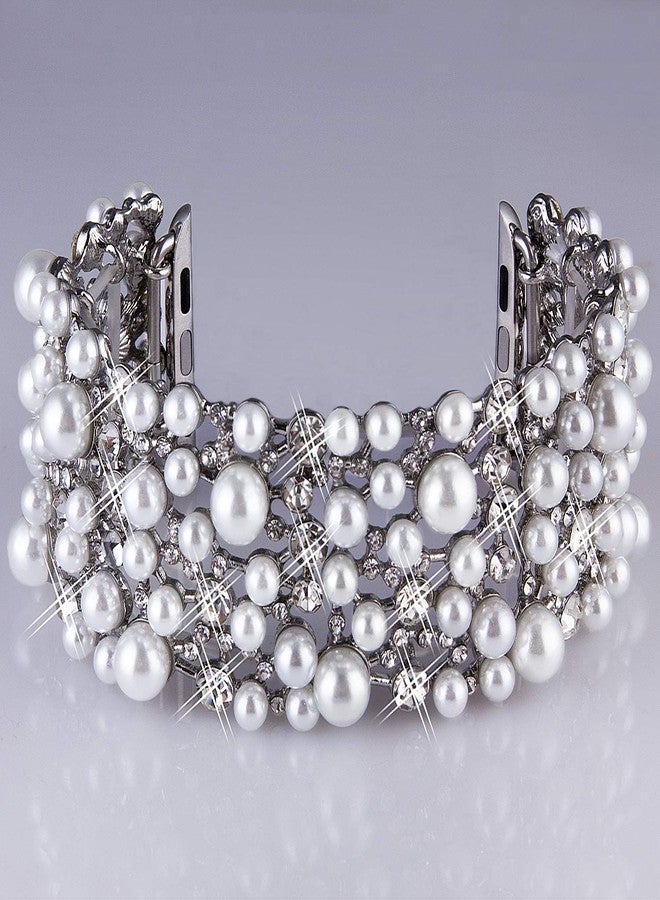 VIQIV Bling Bands for Compatible with Apple Watch 38mm 40mm 42mm 44mm Iwatch Series 6 5 4 3 2 1 Diamond Rhinestone Stainless Steel Metal Bracelet Wristband Strap for Women - Image 4