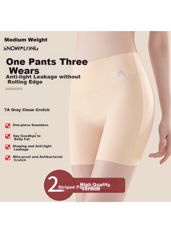 Snowflying Women's Safety Shorts, Summer Anti-exposure, Ice Silk Seamless, Tummy Control And Lifting Underwear, 7a Antibacterial Crotch, Boyshorts - Image 4