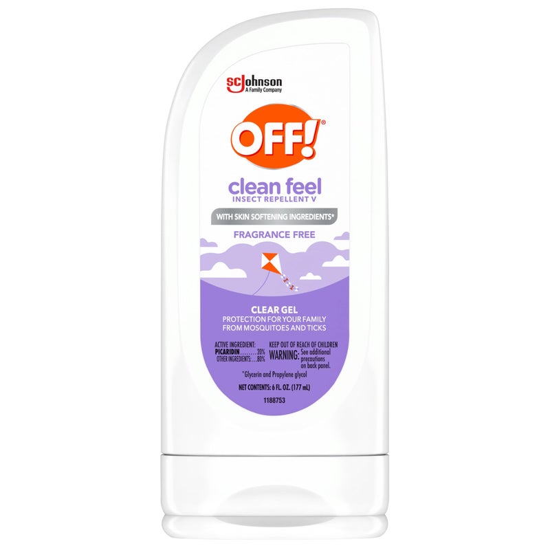 OFF! Clean Feel Insect Repellent Clear Gel with 20% Picaridin, Bug Repellent with Long Lasting Protection from Mosquitoes, Hydrating, 6 oz - Image 5
