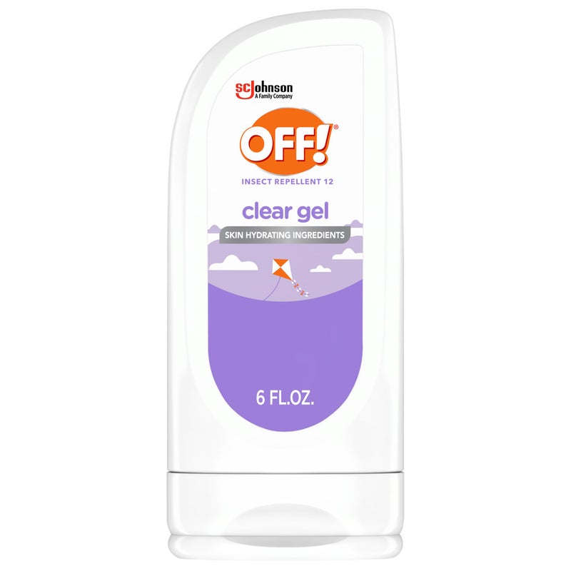 OFF! Clean Feel Insect Repellent Clear Gel with 20% Picaridin, Bug Repellent with Long Lasting Protection from Mosquitoes, Hydrating, 6 oz - Image 1