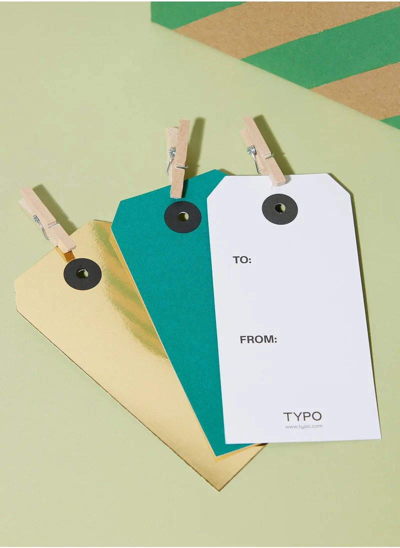 Typo Tag, Twine & Peg Set