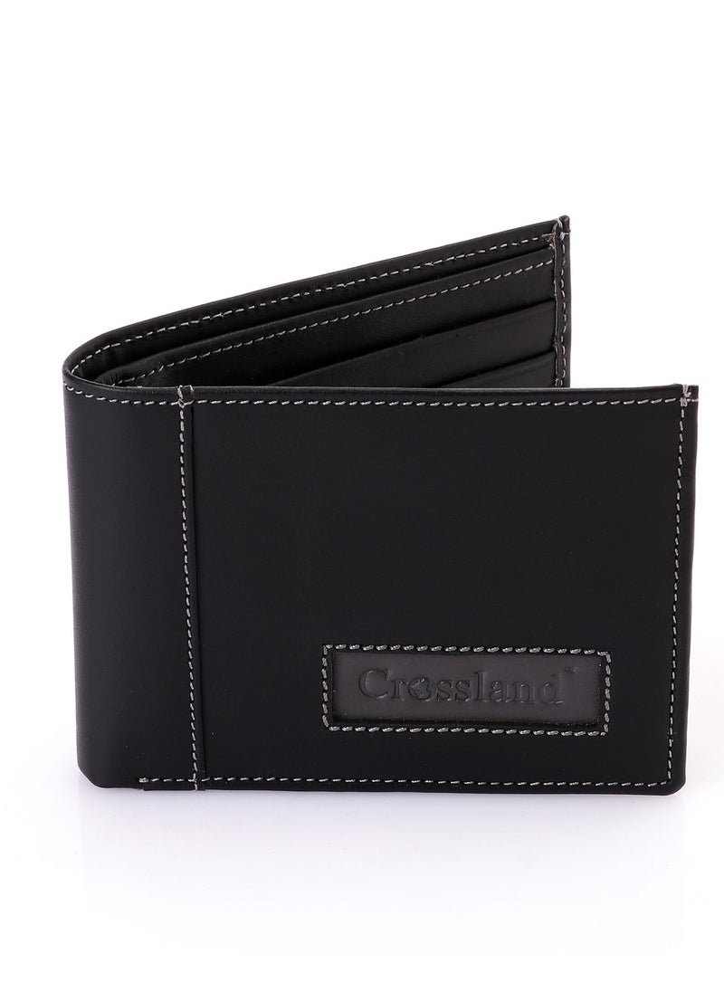 Crossland CROSSLAND Genuine Leather Men's Wallet, Bi Fold 8 Cards with Window ID - RFID Blocking Technology  - Image 1