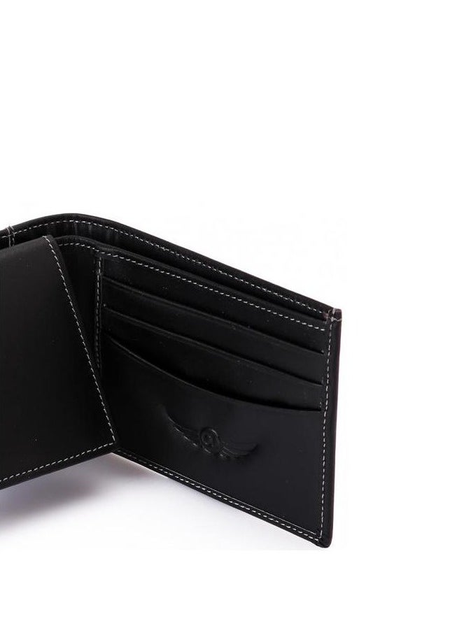 CROSSLAND Genuine Leather Men's Wallet, Bi Fold 8 Cards with Window ID - RFID Blocking Technology