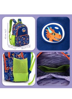 Milk&Moo Milk&Moo school backpack kids, kids backpack boys, backpack for boys, School Bookbag for Girls and Boys, Suitable For Pre School, Kindergarten, Elemantary Grade  - Image 5