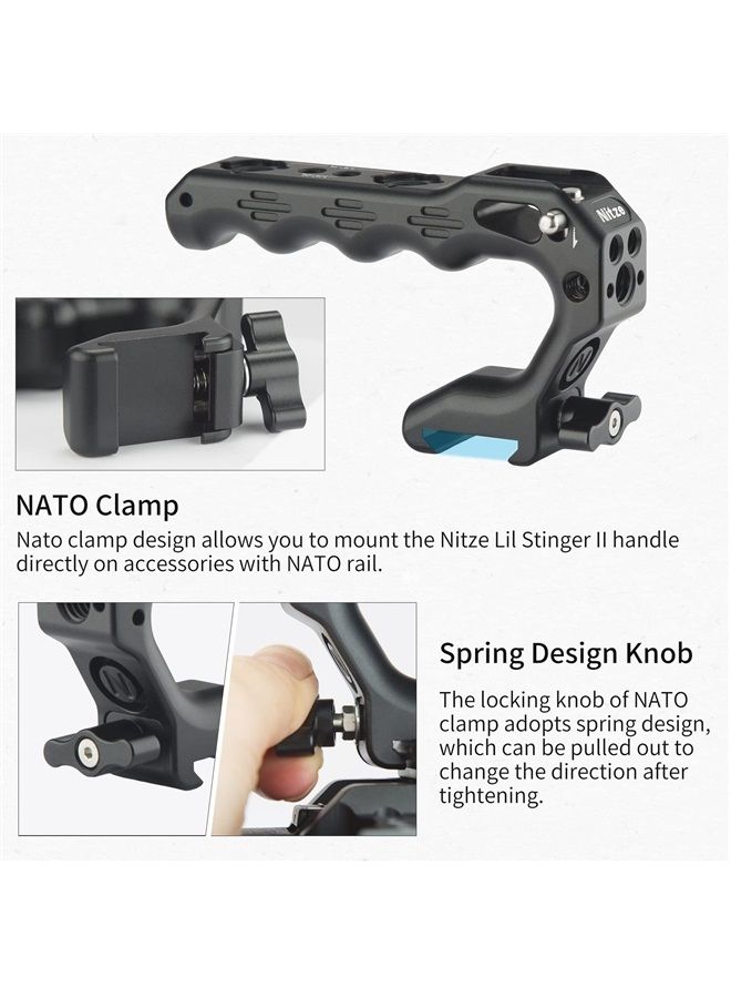 Nitze مقبض ليل ستينجر II مع مشبك ناتو مقبض علوي صغير لكاميرا DSLR وكاميرا مرآة - PA28M-D1 - Image 4