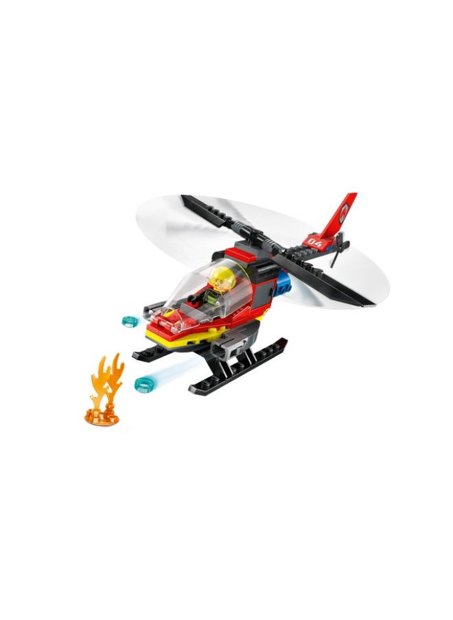 LEGO - 60411 Fire Rescue Helicopter  Building Set - Image 1