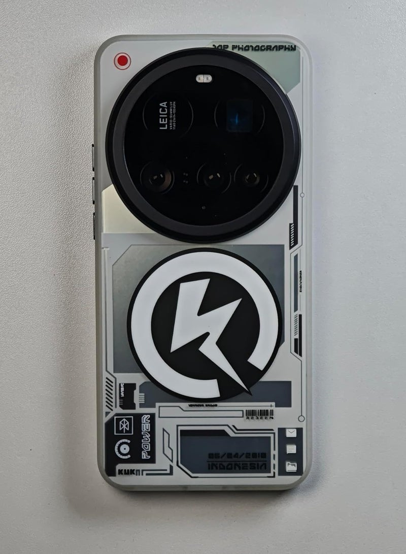 general Case Compatible with Xiaomi 15 Ultra (5G), Mecha Magnetic Anti-Shock Phone Case, Double-layer IMD Crafted Protective Cover for Mi 15 Ultra - Image 1