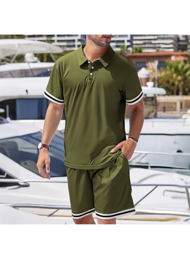 KUYING New Fashion Large Collar Pearl Casual Loose Set - Image 1