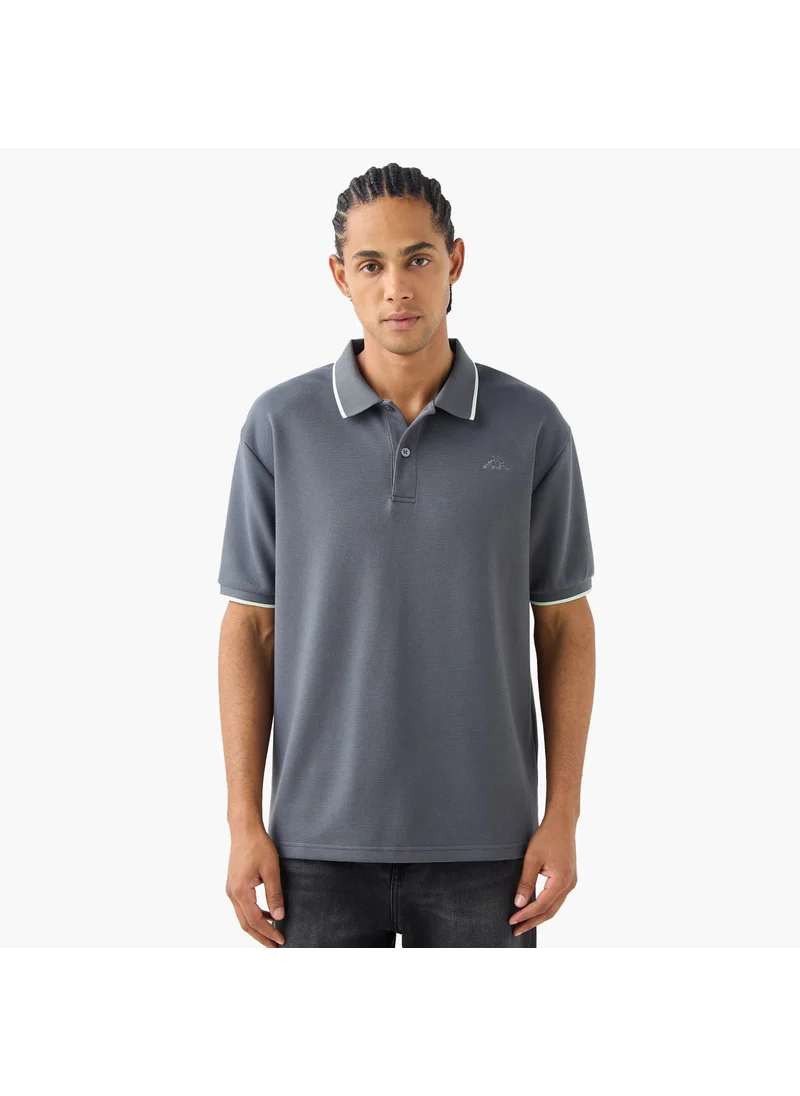 كابا Kappa Logo Embroidered Polo T-shirt with Short Sleeves