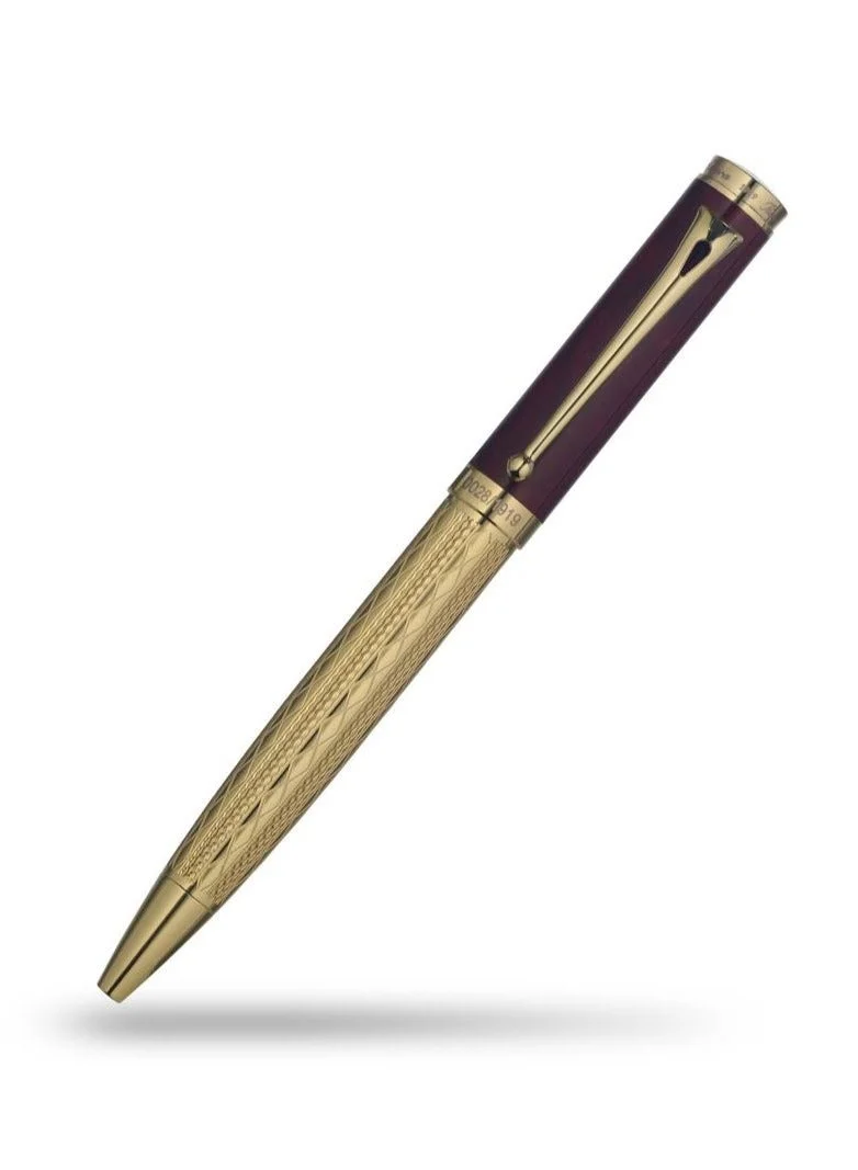 Ancora Ancora 1919 Dolce Vita Bordeaux 1919 Limited Edition Ballpoint Pen | 24K Gold Trim | Blue Ink | Gift Box