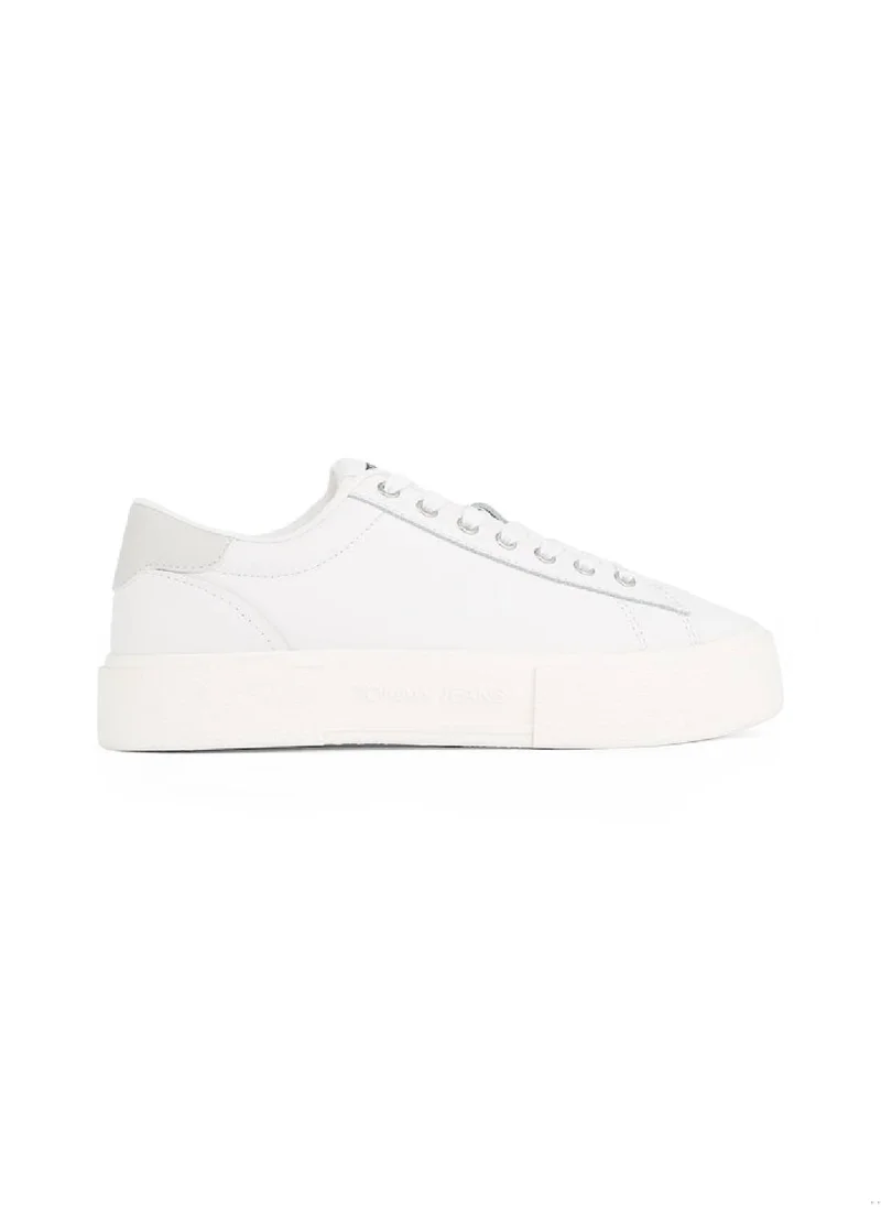 TOMMY JEANS Women's Flatform Sneakers - Leather, White