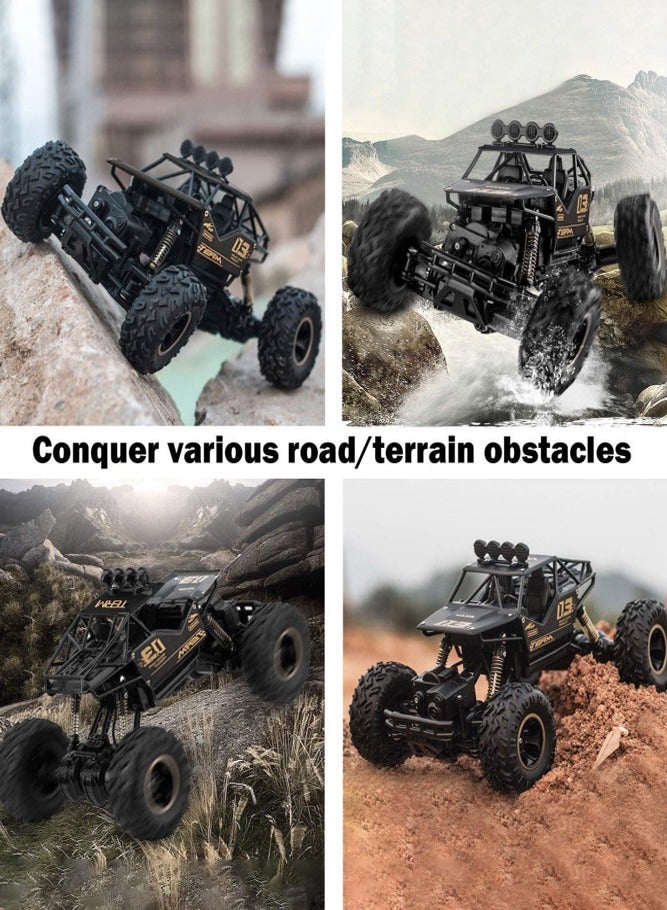 لنكوو سيارة لعبة عالية السرعة رباعية الدفع على الطرق الوعرة تعمل بالتحكم عن بعد - سيارة بيج فوت للتسلق بتردد 2.4 جيجاهرتز مزودة ببطارية للأعمار من 8 سنوات فما فوق، 27×18×14 سم - Image 5