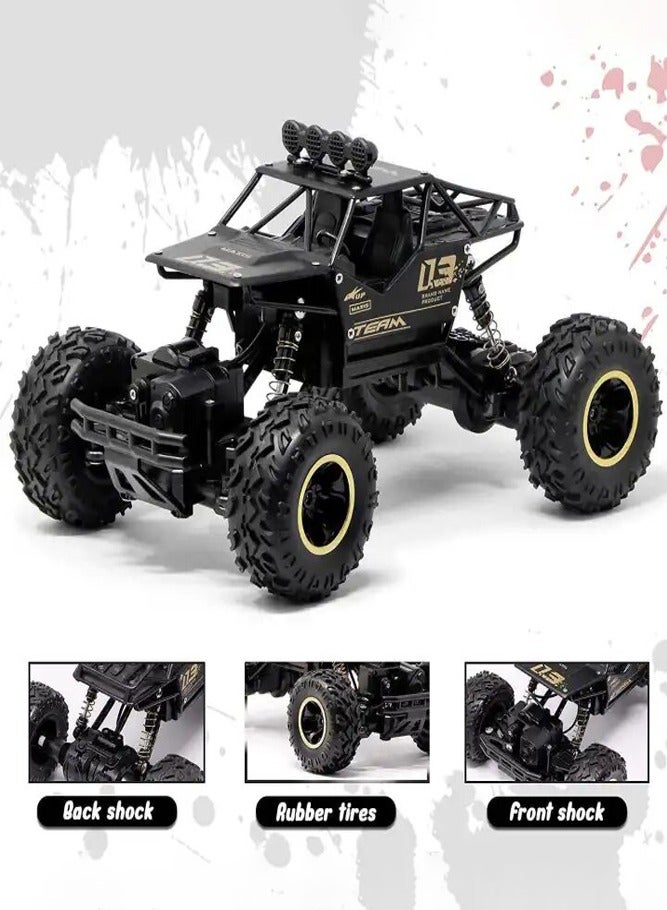 لنكوو سيارة لعبة عالية السرعة رباعية الدفع على الطرق الوعرة تعمل بالتحكم عن بعد - سيارة بيج فوت للتسلق بتردد 2.4 جيجاهرتز مزودة ببطارية للأعمار من 8 سنوات فما فوق، 27×18×14 سم - Image 3