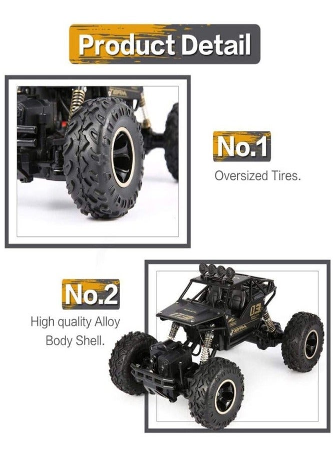 لنكوو سيارة لعبة عالية السرعة رباعية الدفع على الطرق الوعرة تعمل بالتحكم عن بعد - سيارة بيج فوت للتسلق بتردد 2.4 جيجاهرتز مزودة ببطارية للأعمار من 8 سنوات فما فوق، 27×18×14 سم - Image 2