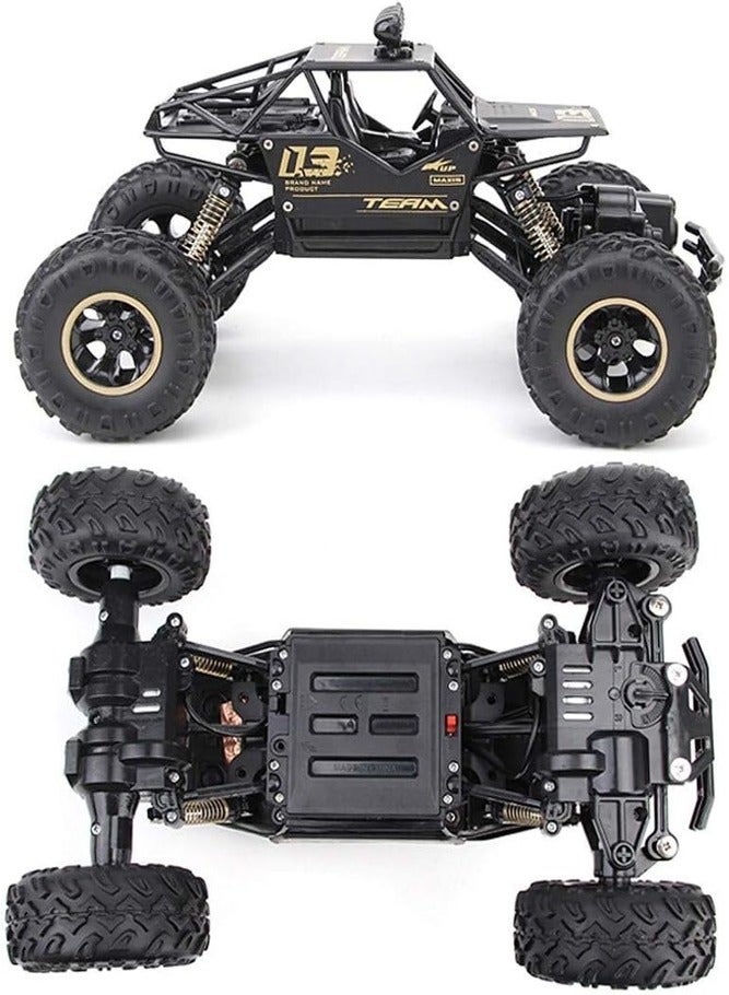 لنكوو سيارة لعبة عالية السرعة رباعية الدفع على الطرق الوعرة تعمل بالتحكم عن بعد - سيارة بيج فوت للتسلق بتردد 2.4 جيجاهرتز مزودة ببطارية للأعمار من 8 سنوات فما فوق، 27×18×14 سم - Image 4