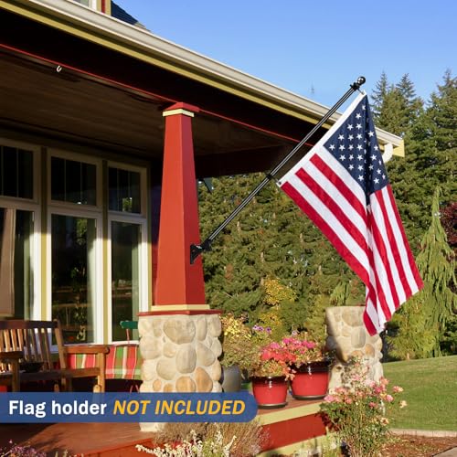NQ 5FT Flag Pole for Outside House, Stainless Steel Flag Pole for Outdoor, House Flag Pole for Porch,Yard (Only Pole, Without Holder) - Image 2