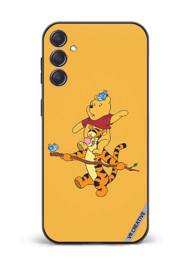 VR CREATIVE Protective Case Cover For Samsung Galaxy A14 5G/A14 Pooh Design Multicolour - Image 1