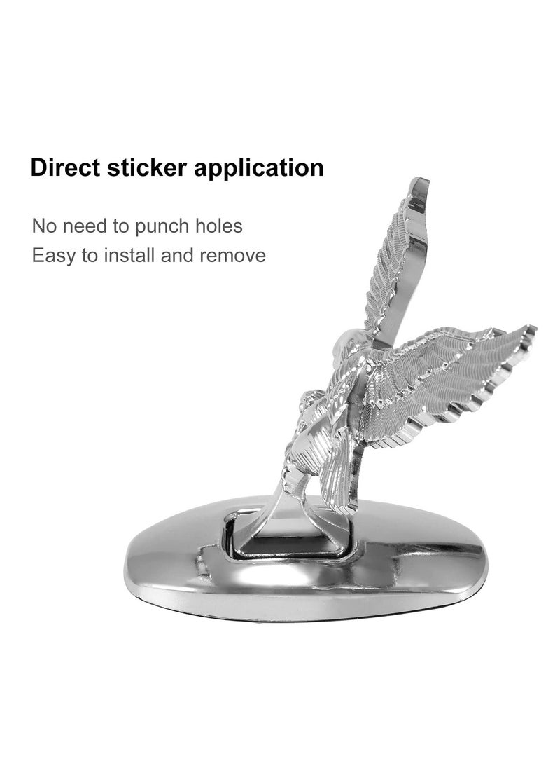 DOUGEI 3D Eagle Metal Sticker Decal Auto Car Emblem Decal Decoration Color Silver  - Image 2