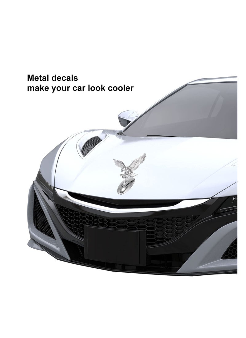DOUGEI 3D Eagle Metal Sticker Decal Auto Car Emblem Decal Decoration Color Silver  - Image 5