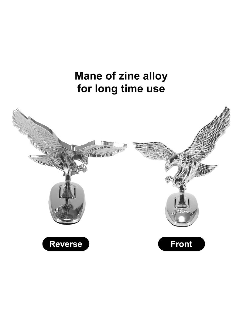 DOUGEI 3D Eagle Metal Sticker Decal Auto Car Emblem Decal Decoration Color Silver  - Image 3
