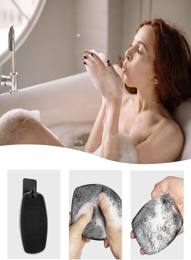 Wlofin Silicone Body Scrubber, Shower Scrubber for Nourishing Cleaning & Exfoliating Your Skin Bath Brush with Ergonomic No-Slip Handle, Body Exfoliator for Men and Women - Image 2