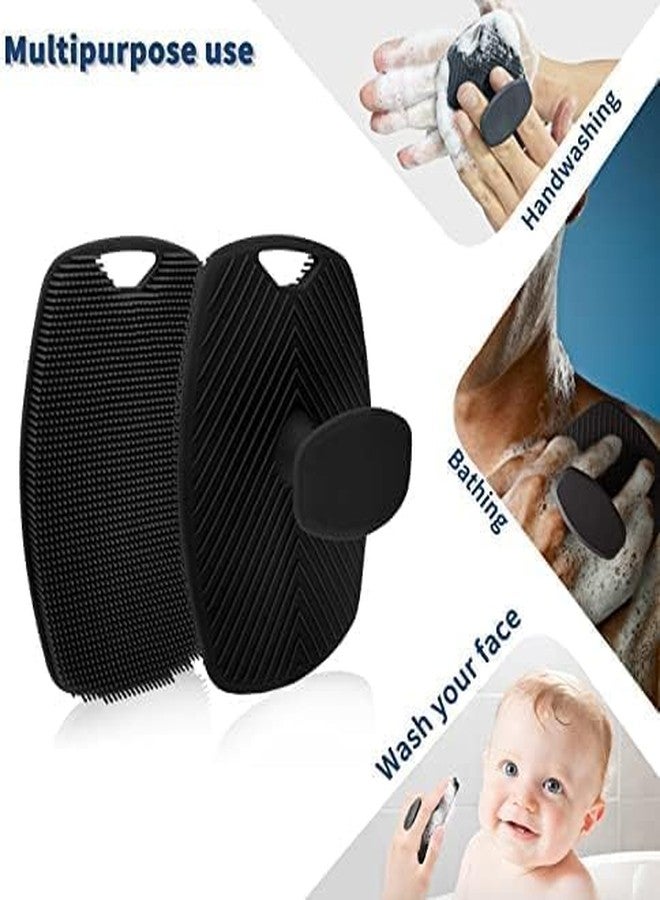 Wlofin Silicone Body Scrubber, Shower Scrubber for Nourishing Cleaning & Exfoliating Your Skin Bath Brush with Ergonomic No-Slip Handle, Body Exfoliator for Men and Women - Image 3