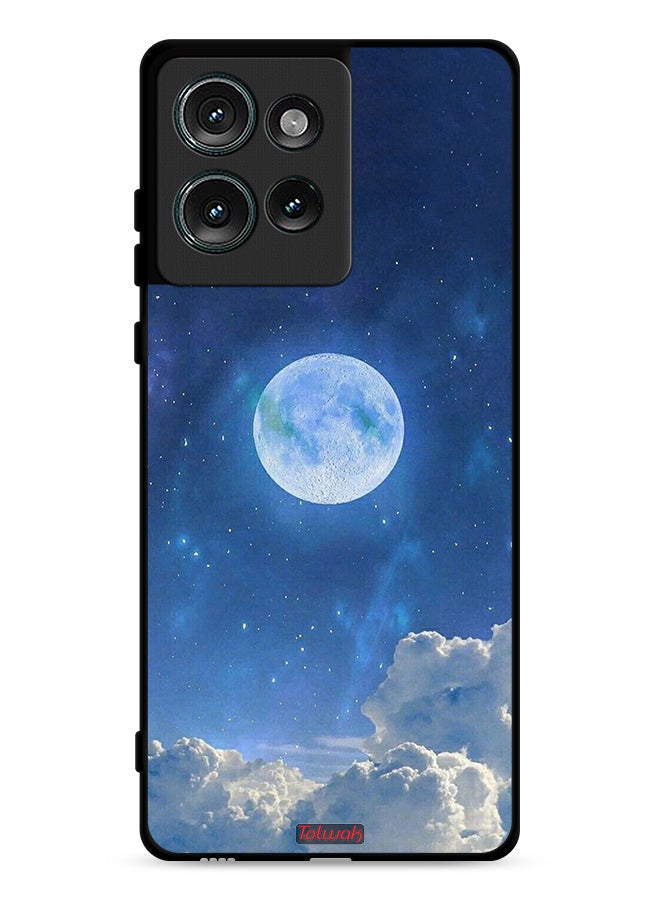 Tolwak Motorola Edge 50 Protective Case Cover Moon Clouds - Image 1