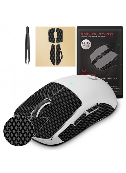 [Grip Upgrade] Hotline Games 2.0 Plus Mouse Anti Slip Grip Tape Compatible With Logitech G Pro X Superlight Wireless Gaming Mouse Skins,Sweat Resistant,Cut to Fit,Easy to Apply,Pro Performance Upgrade