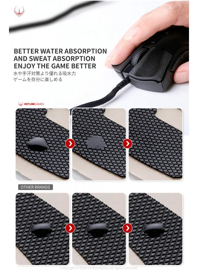 [Grip Upgrade] Hotline Games 2.0 Plus Mouse Anti Slip Grip Tape Compatible With Logitech G Pro X Superlight Wireless Gaming Mouse Skins,Sweat Resistant,Cut to Fit,Easy to Apply,Pro Performance Upgrade
