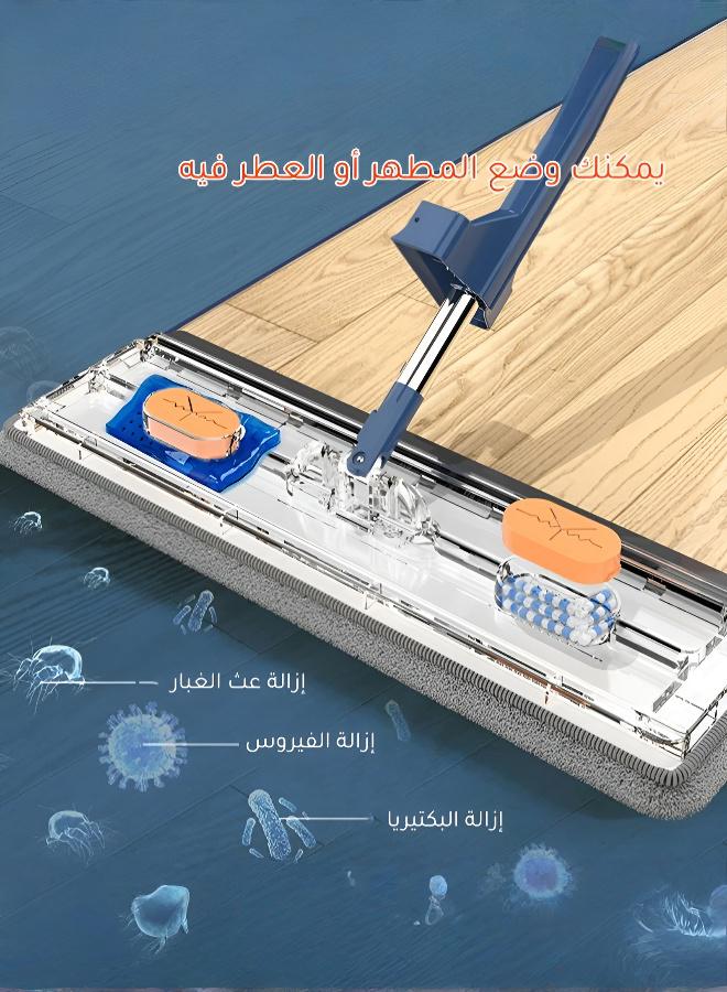 ممسحة منزلية كبيرة جديدة بدون استخدام اليدين لتنظيف الأرضيات الخشبية بسلاسة مع قماشة امتصاص فائقة - Image 3