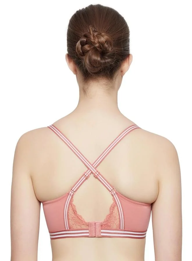 ترايامف Triumph Spotlight Detachable Shoulder Straps Padded Wireless Multiway Tshirt Bra Orange