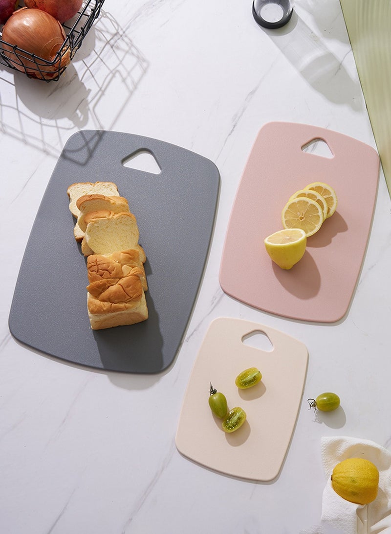 LEOKOR 3 Pcs Many Sizes Cutting Boards Kitchen Plastic Chopping Board with Easy Grip Handle Thick Chopping Boards for Meat, Veggies, Fruits - Image 3